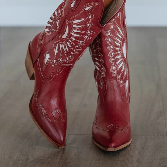 Mi.im red western heeled boots - Picture 4 of 4